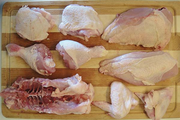 鶏肉の切り方