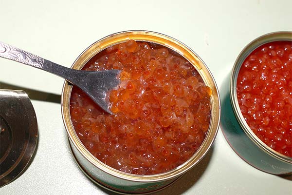 レッドキャビアが腐敗しているサイン