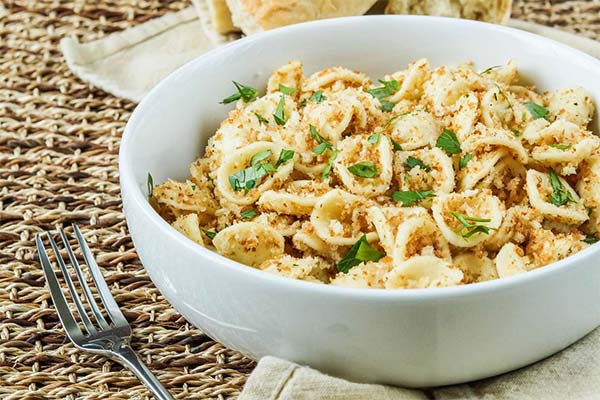 パスタのパン粉焼き