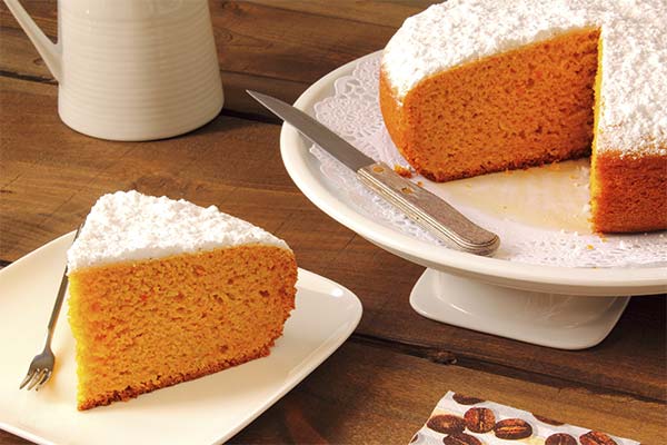 オレンジのスポンジケーキ